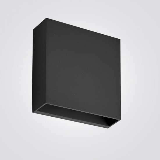 מנורת קיר גינה חוץ אפדאון לד שחור  S-60128-BK