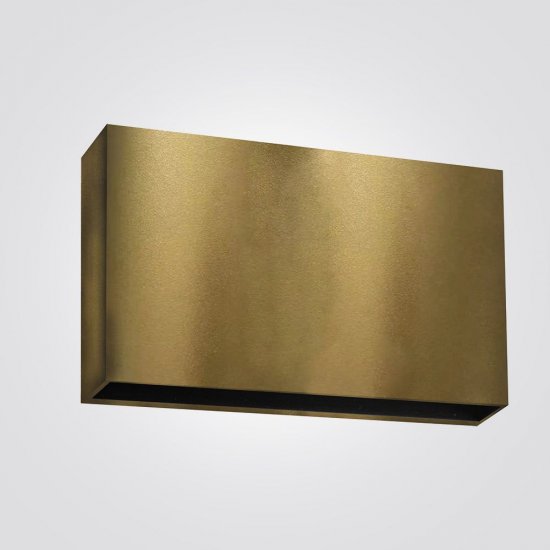 מנורת קיר גינה חוץ דאון לד ביבו פליז S-60129-BRONZE