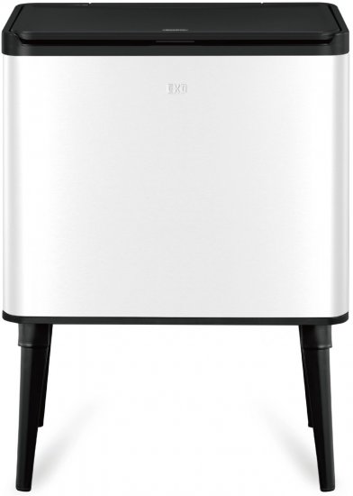 פח אשפה על רגליים 30 ליטר Eko Pose - צבע לבן מט