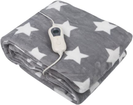 שמיכת חימום חשמלית יחיד זק''ש EF-1016 - צבע אפור/כוכבים