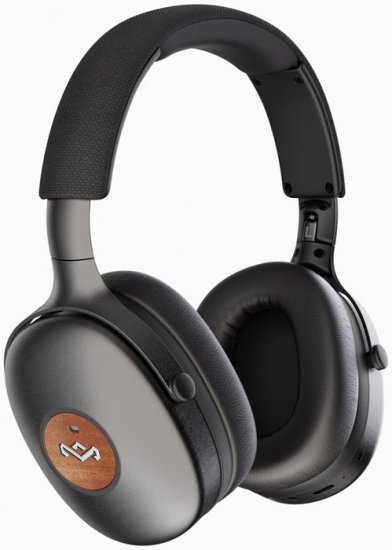 אוזניות קשת Over-Ear אלחוטיות Bluetooth עם מיקרופון Marley Positive Vibration XL  ANC - צבע שחור