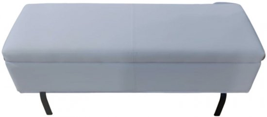 הדום ספסל מרופד עם תא איחסון דגם Sicily מבית Tudo Design - צבע אפור