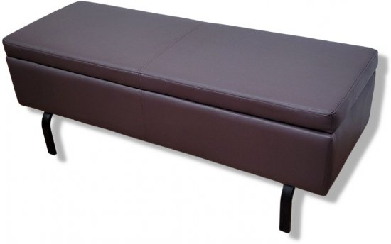 הדום ספסל מרופד עם תא איחסון דגם Sicily מבית Tudo Design - צבע חום