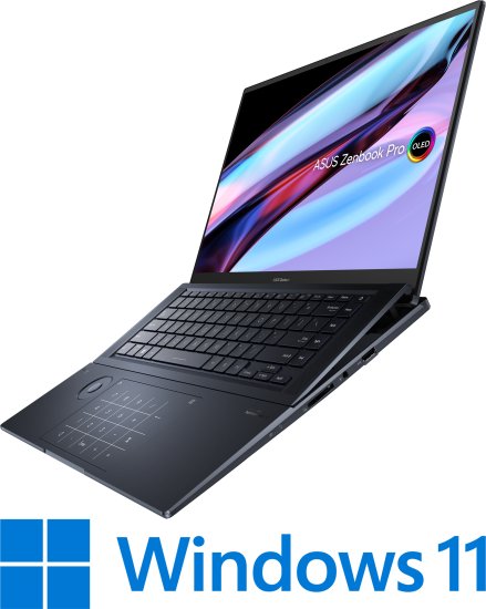 מחשב נייד עם מסך מגע Asus Zenbook Pro 16X OLED UX7602ZM-ME018W - צבע Tech Black