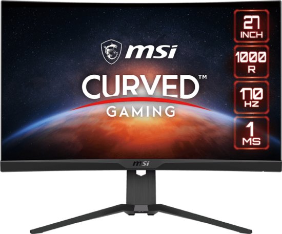 מסך מחשב גיימינג קעור ''MSI Optix G272CQP Curved WQHD 170Hz 27