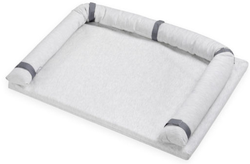 משטח החתלה טריקו עשוי 100% כותנה מבית Laura Swisra - צבע אפור מלאנג'