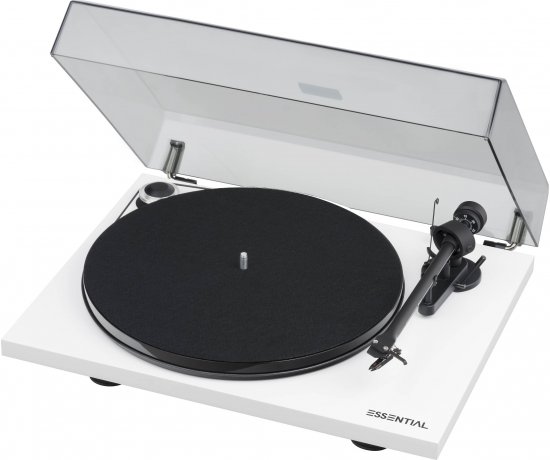 פטיפון עם ראש Pro-Ject Essential III Recordmaster OM10 - צבע לבן