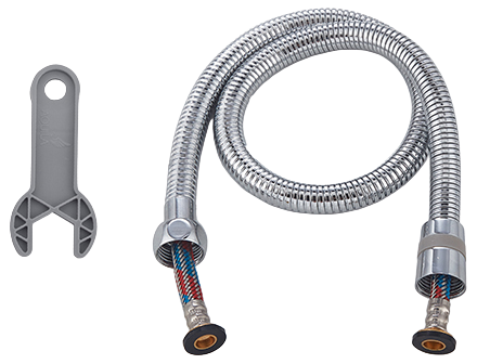 צינור הזנה למוטות פינוק 70 ס''מ מבית Aquila -צבע נירוסטה