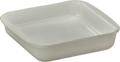 תבנית זכוכית מרובעת 24.8x22.1x5.1 ס''מ 1.8 ליטר Food Appeal Oven To Table - צבע קרם