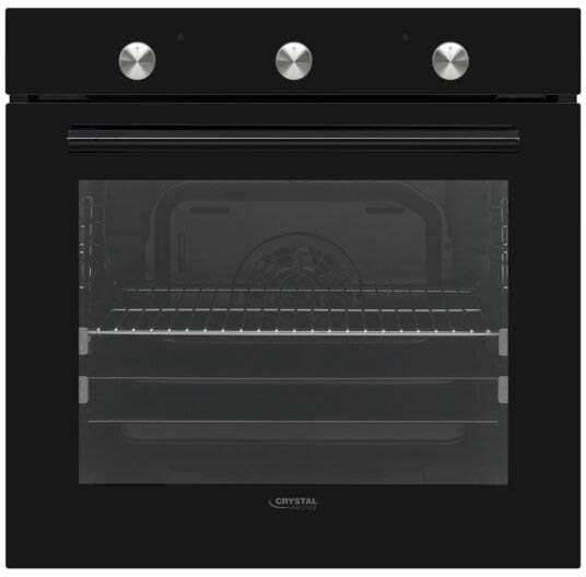 תנור בנוי 8 תוכניות 75 ליטר Crystal VO76GB - צבע זכוכית שחורה