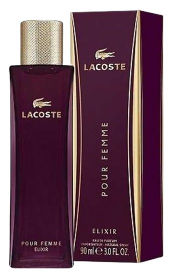 בושם לאישה 90 מ''ל Lacoste Pour Femme Elixir או דה פרפיום E.D.P
