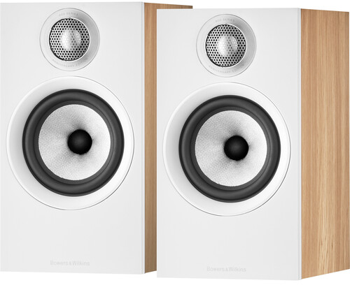 זוג רמקולים מדפיים Bowers & Wilkins 607 S2 - מהדורת Anniversary S2 - צבע עץ