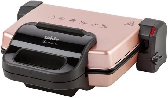 טוסטר לחיצה 4 פרוסות Fakir 1800W - צבע זהב ורוד