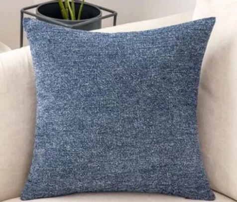 כרית נוי דגם שאגי 45x45 ס''מ מבית פסים - צבע ג'ינס