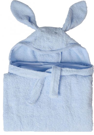 מגבת רחצה מכותנה עם קשירה לצוואר מבית Minene - כחול בהיר