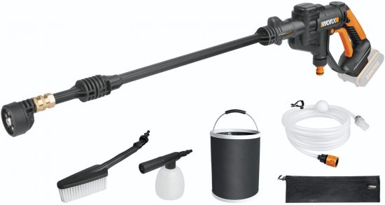 מכשיר שטיפה בלחץ נטען 20V + אביזרים + סוללה Worx Hydroshot WG629E.4