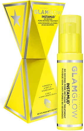 מסכה במרקם קצף לניקוי וצמצום נקבוביות ב-60 שניות מבית Glam Glow - נפח 50 מ''ל