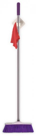 מתלה יחיד מגב ומטאטא StickIT מבית גאוני