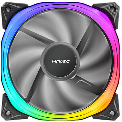 סט 3 מאווררים למארז Antec Fusion 120 ARGB PWM Fan 3+C 3 in 1 Pack Black - שחור