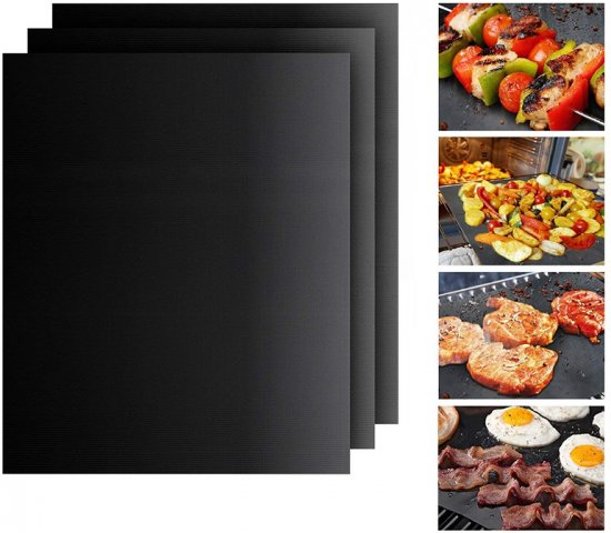 סט 3 משטחי צלייה נון-סטיק לגריל/תנור 30X40 ס''מ Caesar