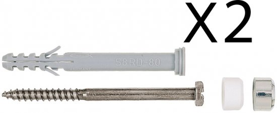 סט עוגנים סניטריים Fischer S8RD80WCR בורג 6x85