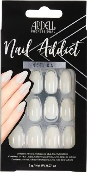 ערכת ציפורניים מלאכותיות Ardell Nail Addict - בלרינה טבעי