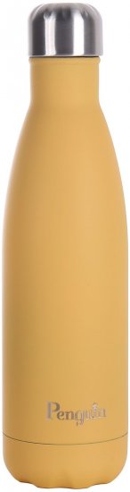 בקבוק תרמי לשמירה על מים קרים או חמים בנפח 0.5 ליטר מבית Penguin  - צבע חרדל