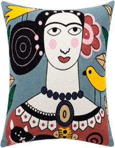 כרית נוי דגם פיקאסו קאלו 45x45 ס''מ מבית פסים - צבע צבעוני