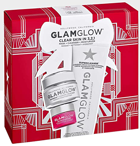 מארז 3 מוצרי טיפוח פנים לעור זוהר ובריא Glam Glow