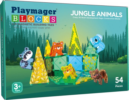 מגנטים להרכבה בתלת מימד- חיות בר Playmager