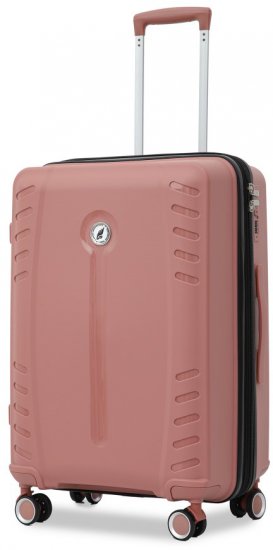 מזוודה קשיחה בלתי שבירה בגודל 24 אינץ' דגם Gambit מבית Camel Mountain - צבע ורוד