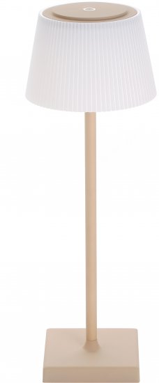 מנורת שולחן LED נטענת ניידת לשימוש פנים וחוץ Stela מבית Peled גוון אור מתכוונן - צבע גוף חום