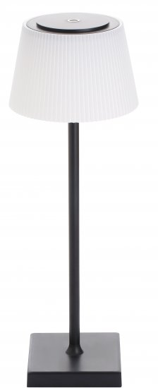 מנורת שולחן LED נטענת ניידת לשימוש פנים וחוץ Stela מבית Peled גוון אור מתכוונן - צבע גוף שחור