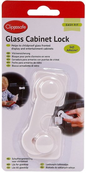 מנעול לארון זכוכית מבית Clippasafe