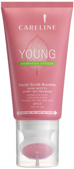 סבון פנים Young עם מברשת ניקוי Careline - בנפח 150 מ''ל