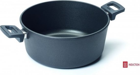 סיר עגול אינדוקציה 28 ס''מ עם מכסה Woll Titanium Nowo