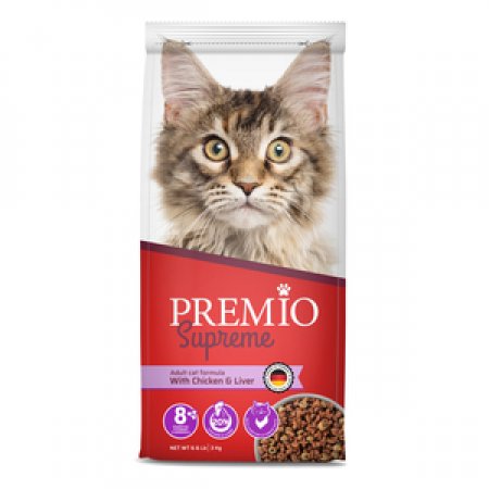 פרמיו סופרים עם עוף וכבד לחתול 3 ק"ג