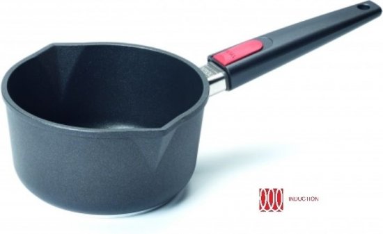 קלחת עם מכסה אינדוקציה 18 ס''מ עם ידית מתנתקת Woll Titanium Nowo