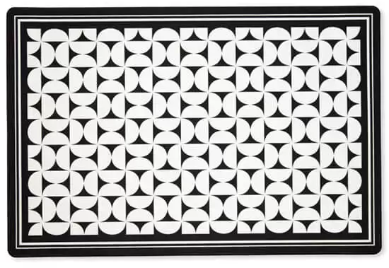 שטיח מטבח PVC מעוצב 60X90 ס''מ מבית ערד טקסטיל דגם קנקון