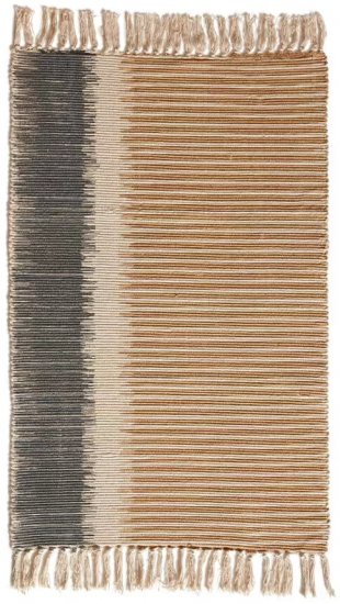 שטיחון לחדר שינה/סלון 60X100 ס''מ 100% כותנה דגם קאשן מבית ערד טקסטיל צבע בז'/אפור