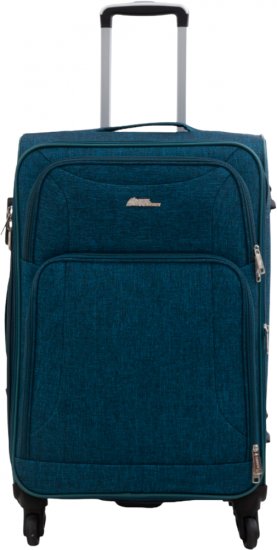 מזוודת טרולי מבד בגודל 20 אינץ' דגם Capone מבית Camel Mountain - צבע כחול כהה