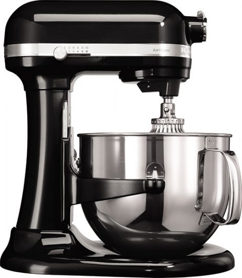 מיקסר שולחני מקצועי 6.9 ליטר KitchenAid Artisan - צבע שחור - אחריות יבואן רשמי ניופאן