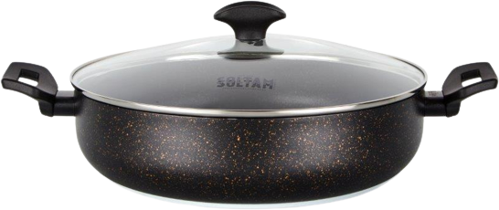 סיר סוטאז אלומיניום עם מכסה 30 ס''מ 5 ליטר Soltam Optima