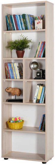 ספריית 8 מדפים דגם הגר מבית Ramos - צבע אלון