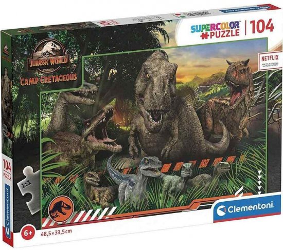 פאזל 104 חלקים מבית Clementoni - עולם היורה מחנה הקרטיקון