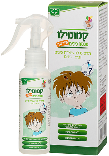 קמומילו מכסח כינים פורטה מבית Tree Of Life - נפח 120 מ''ל