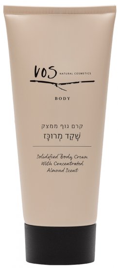 קרם גוף ממצק VOS Cosmetics בניחוח שקד מרוכז - נפח 200 מ''ל