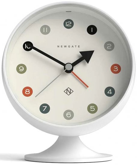 שעון מעורר Newgate Spheric - צבע לבן