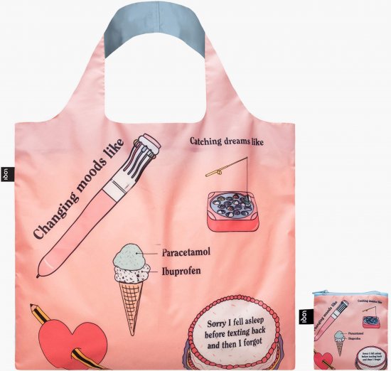 תיק מתקפל ידידותי לסביבה מבית Loqi דגם Pattern