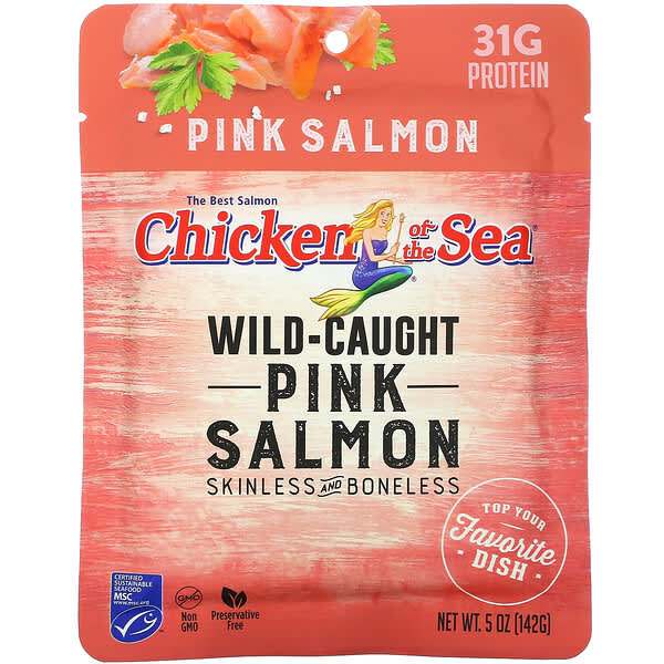 לקנות Chicken of the Sea‏, סלמון ורוד, דיג בר, 142 גרם (5 אונקיות ...